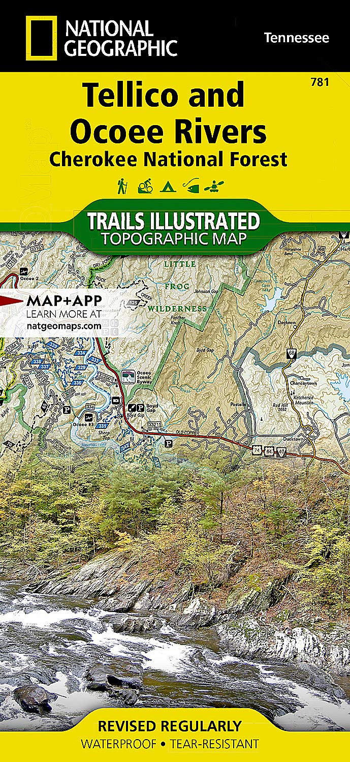 Tellico and Ocoee Rivers Map: Trails Illustrated Other Rec. Areas (National Geographic Trails Illustrated Map)