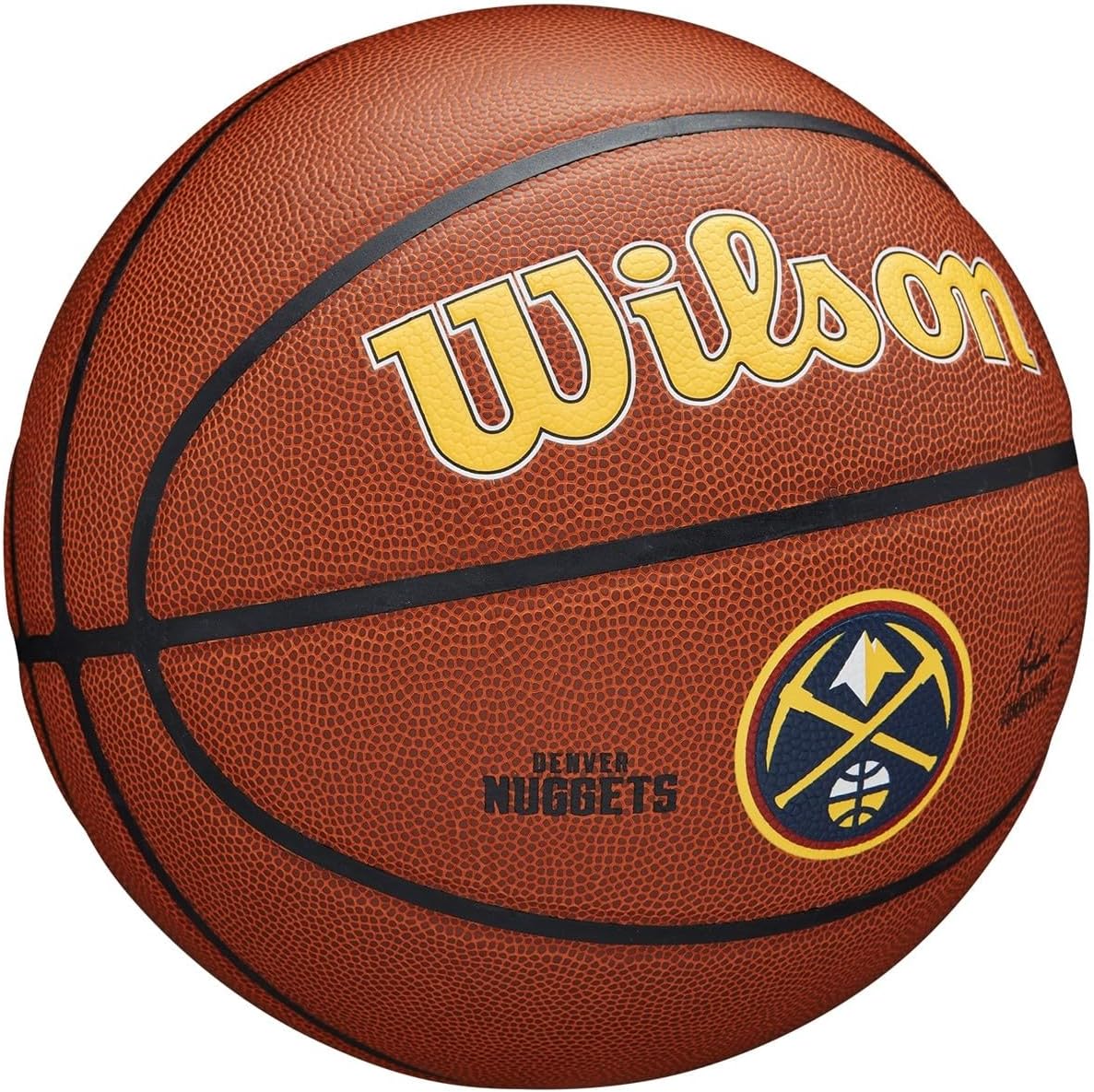 wilson nba team tribute basketballs - size 7-29.5" denver nuggets size 7 - 29.5"