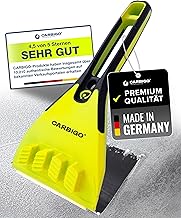 Carbigo Eiskratzer Messing I Eiskratzer Auto Messingklinge I Scheibenkratzer Auto mit Eishobelfunktion, speziell für Extreme Bedingungen I Entfernt Dicke Eisschichten ohne Scheibe zu schaden
