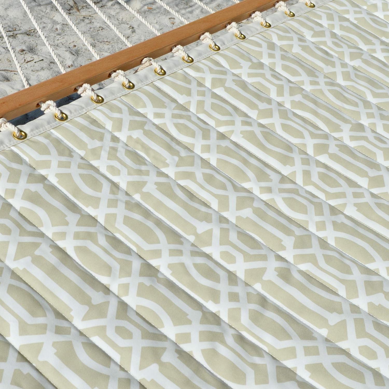 Quilted Hammock (Green Stripe)