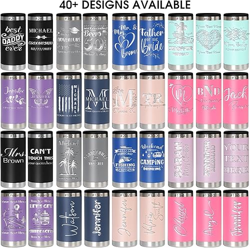 Miniatura 2 de iProducts US Enfriador de Latas Delgado Personalizado - Aislador de Acero Inoxidable de 12oz con Grabado Láser Personalizado para Hard Seltzer y