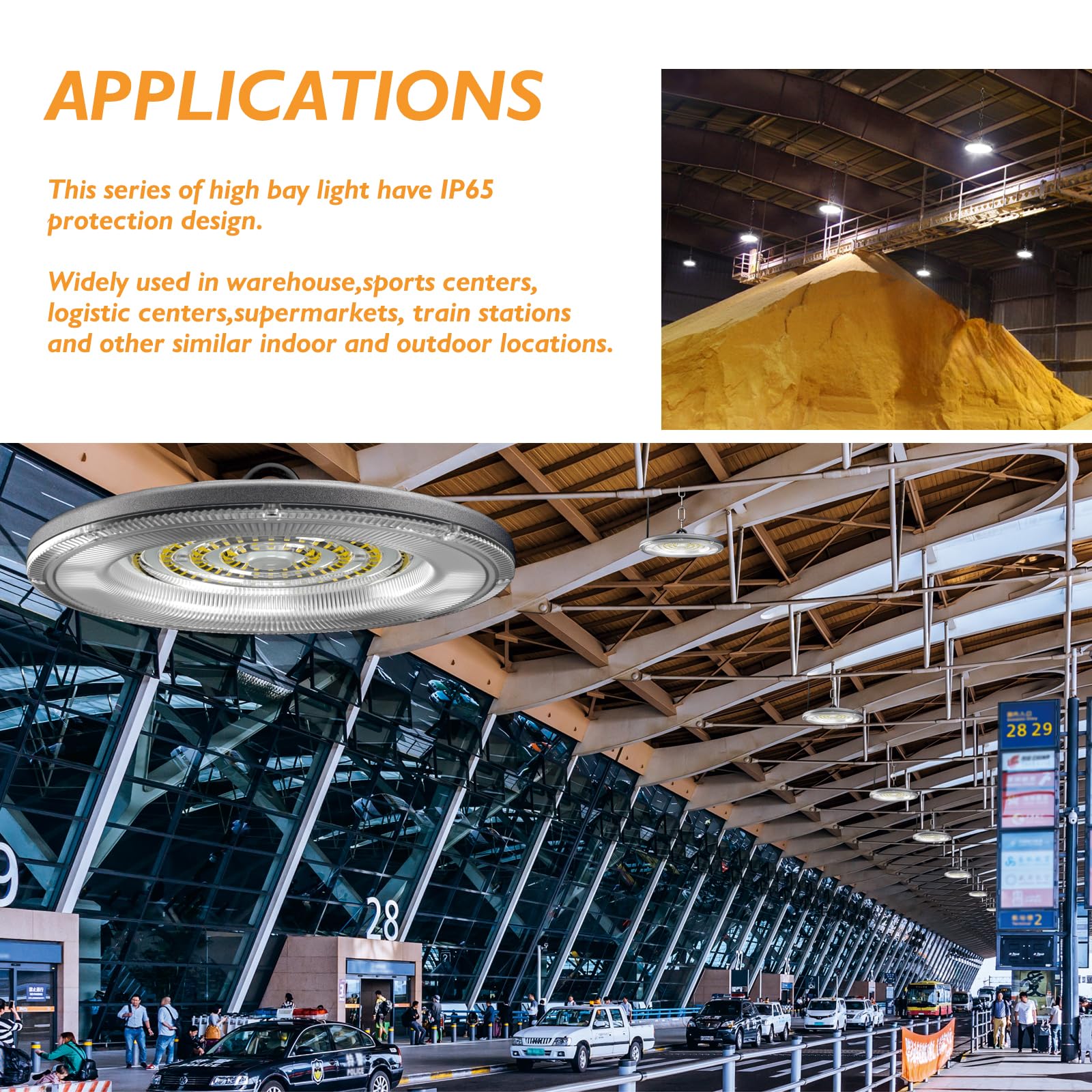 10 Pack UFO LED High Bay Light High Bay Led Shop Lights 150W 21000 Lumens 5000K Ultra Bright — view 3