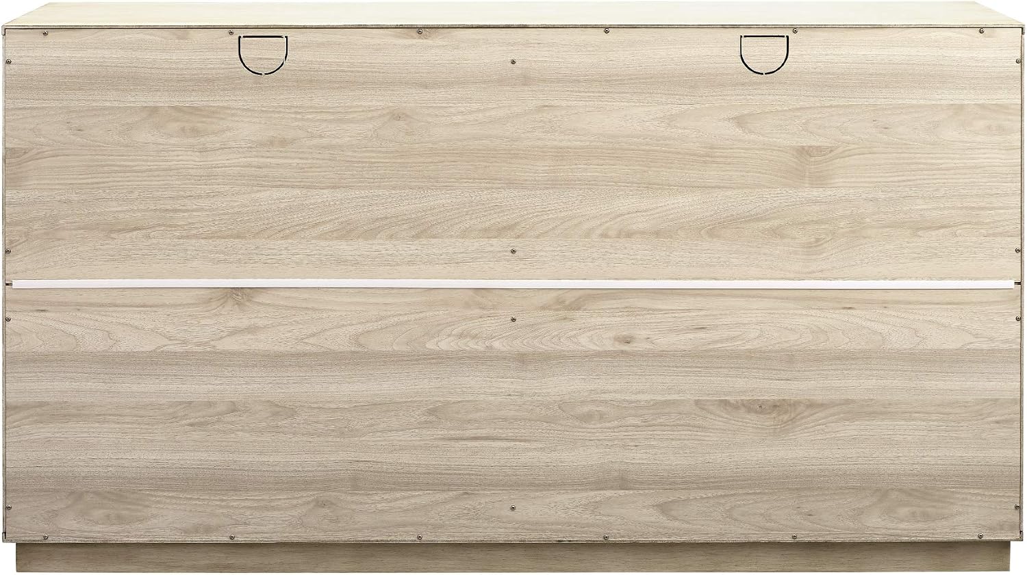 Walker Edison Alden Versatile 4 Door Framed-Storage-Sideboard, 62 Inch, Birch
