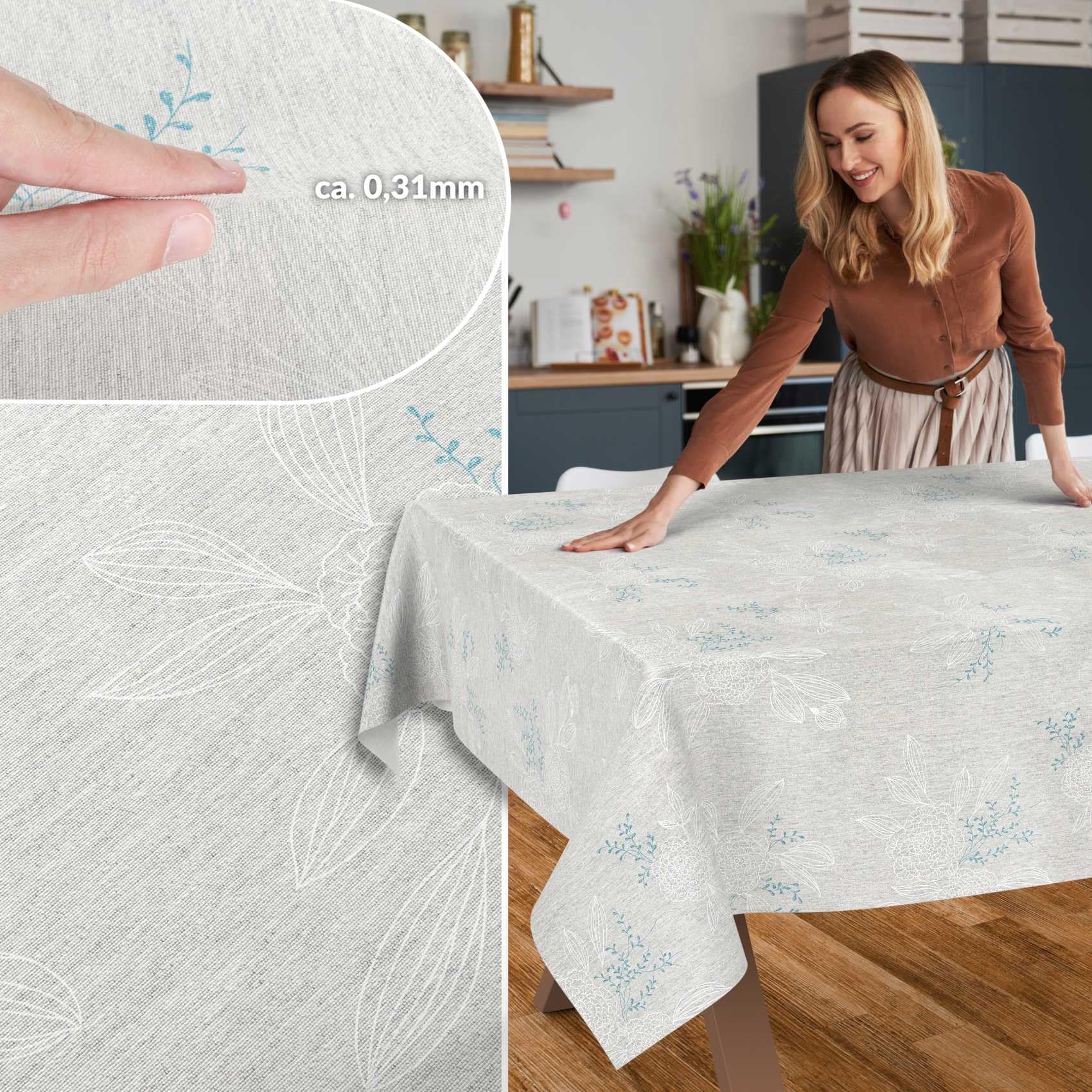 ANRO Tafelkleed, tafellinnen, textiel, katoen, polyester