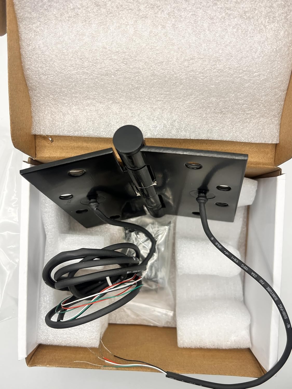 4.5"*4.5" Black 4 Wire Electrified Hinge