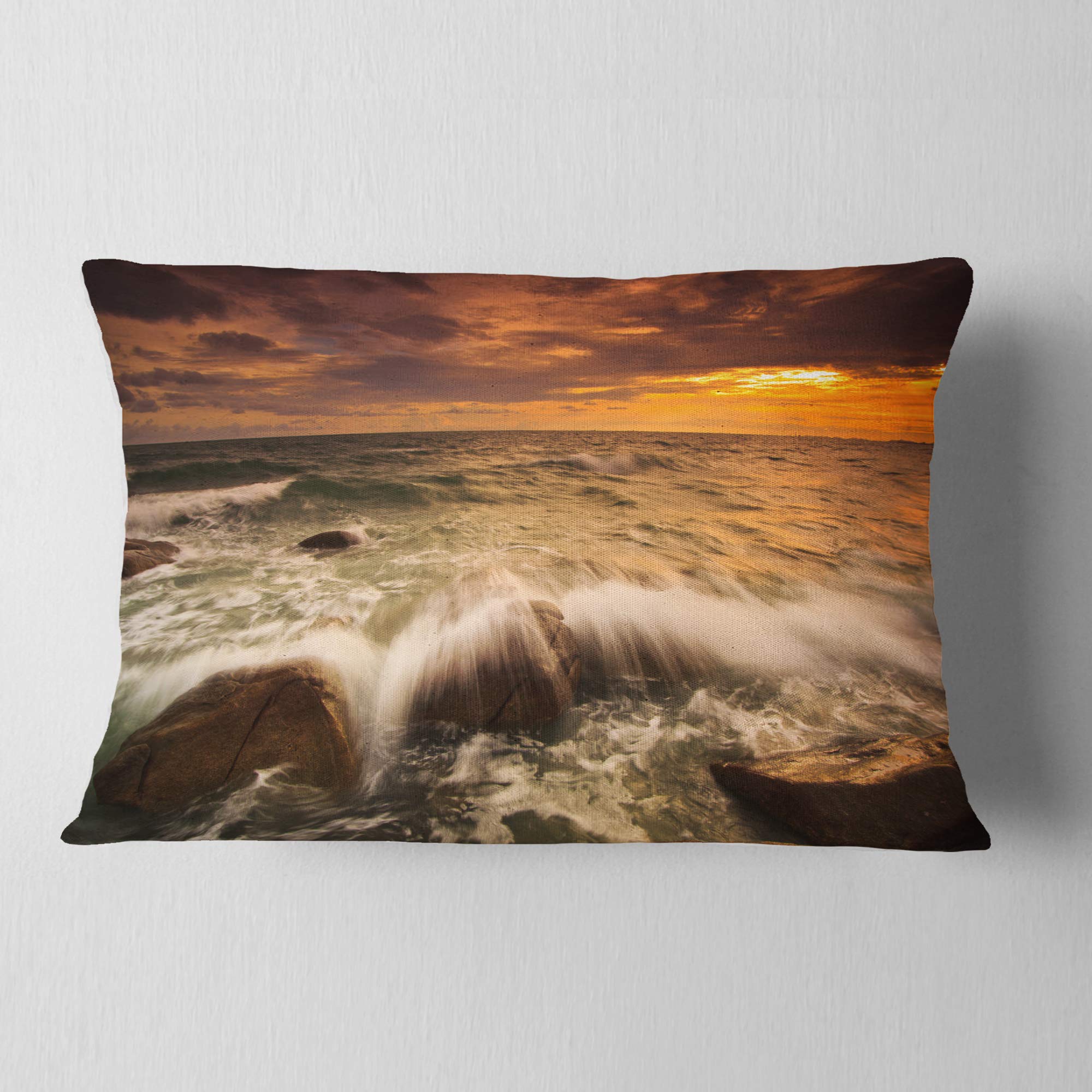 cu10601 pillow cushion, 12x20, blue