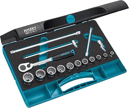 Hazet 880ZN-1 12-Point Socket Spanner Set