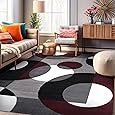 2305 Geometric Abstract Blue 8x10 Area Rugs for Living Room