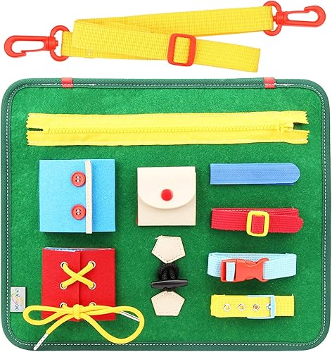 Tabla de actividades para niños pequeños  Juego sensorial de actividades coloridas para estimular las habilidades motoras, el aprendizaje y la