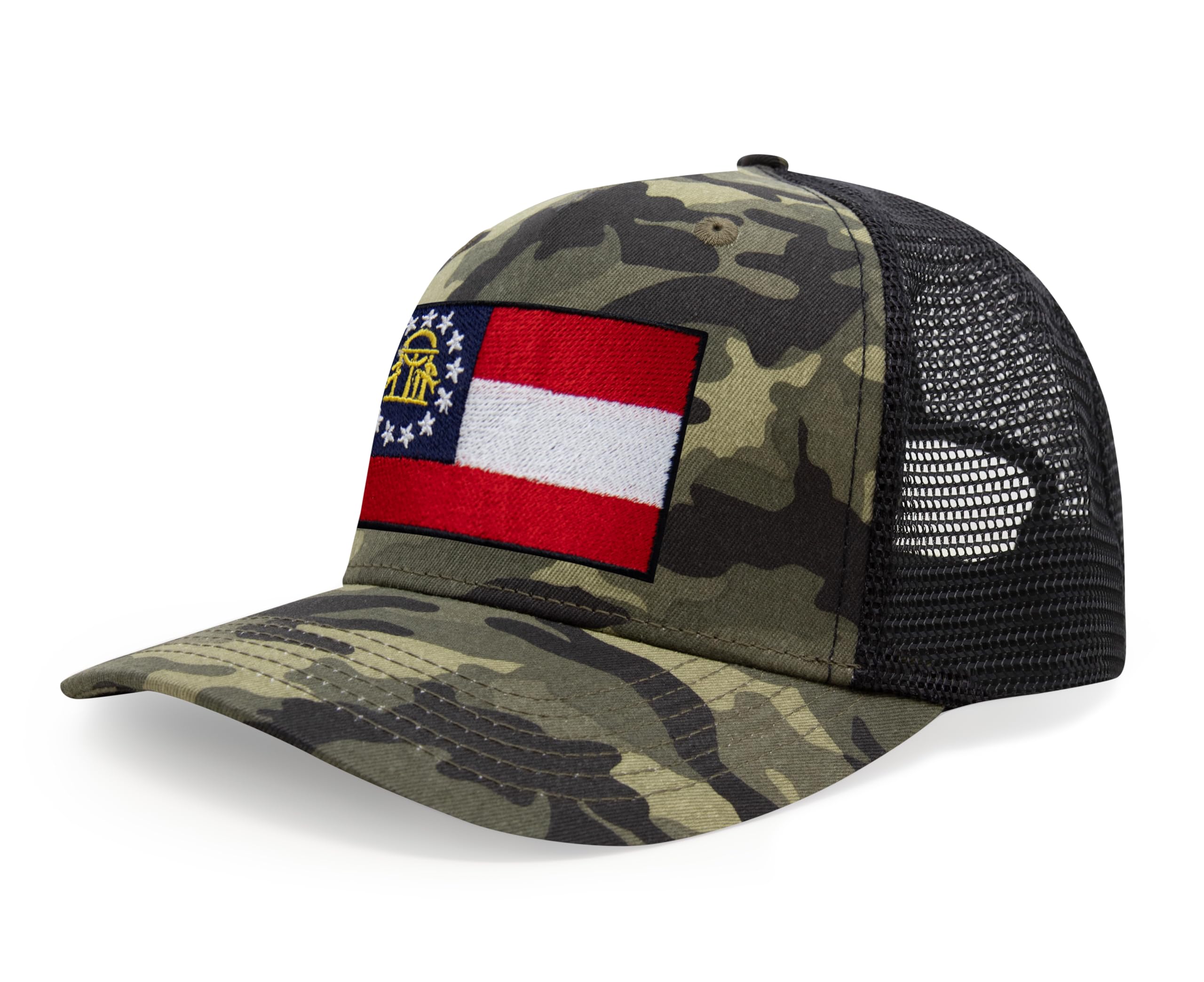 International Tie State Hat for Men and Women, Adjustable Snapback Trucker Baseball Cap with Embroidered Patch
