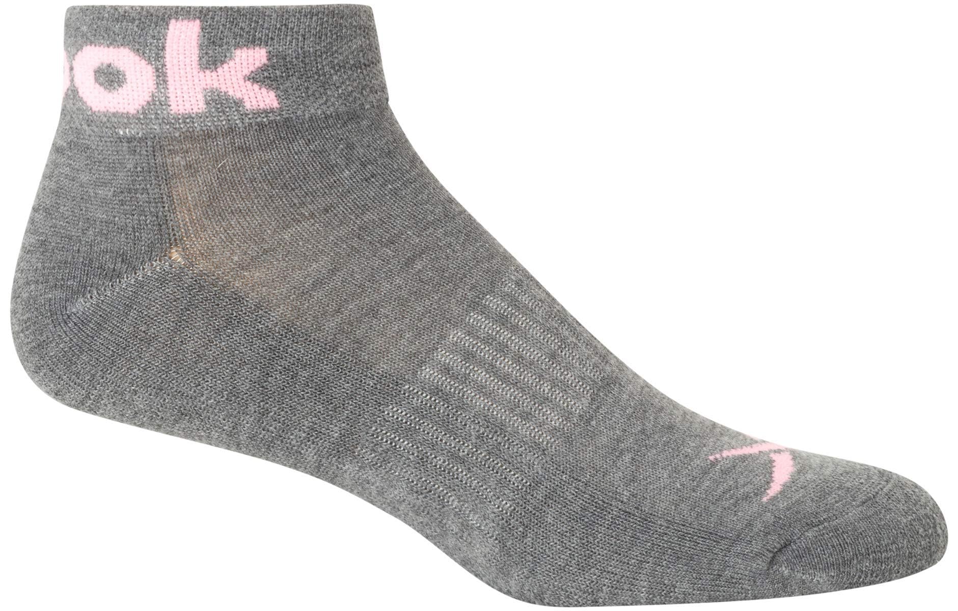 Reebok Calcetines de cuarto para mujer, paquete de 12 calcetines de tobillo con soporte de arco de rendimiento, calcetines deportivos acolchados para mujer (talla 4-10)