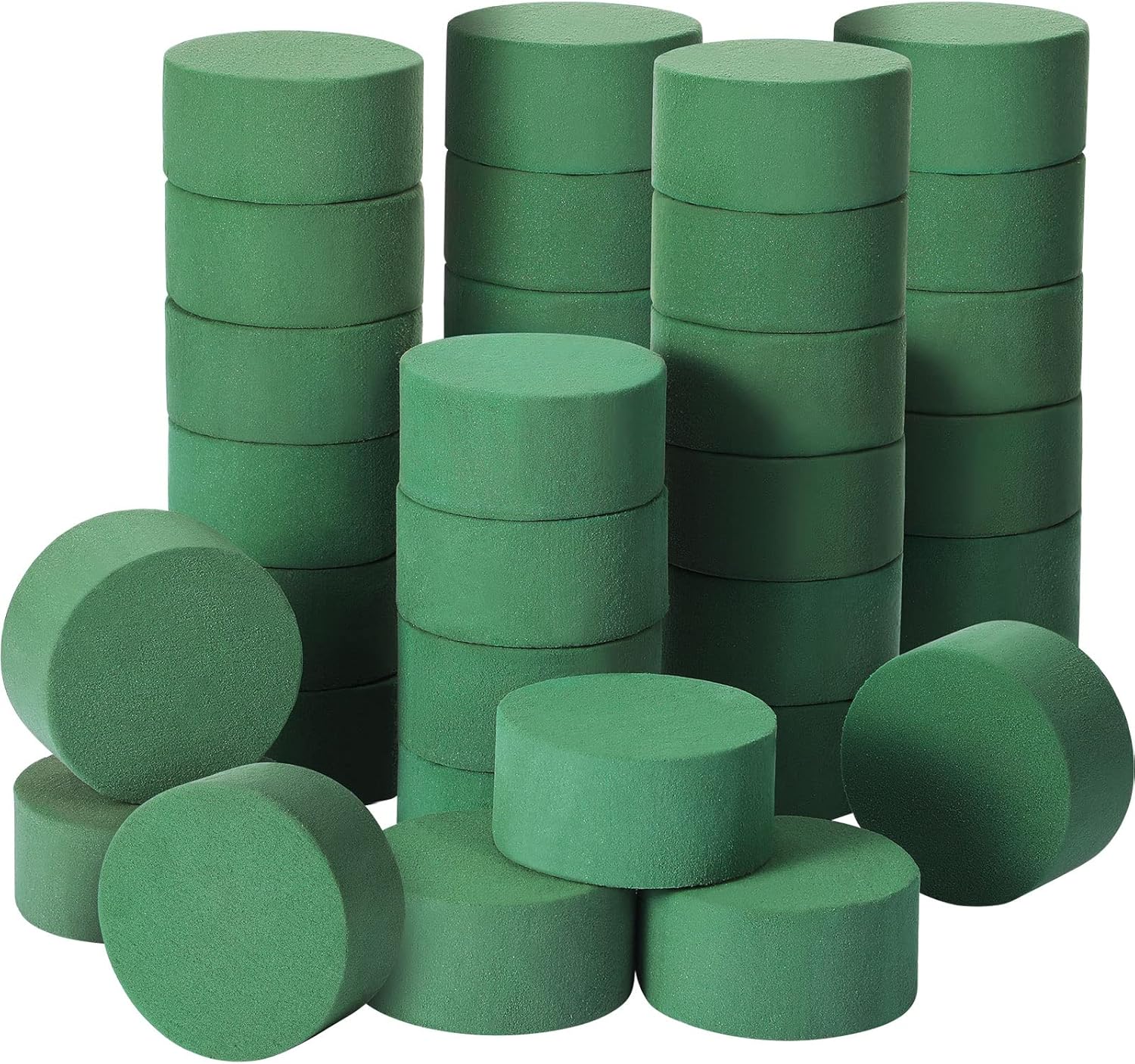 Irenare 50 Pcs Round Floral Foam, 3.15 Inch Florist Floral