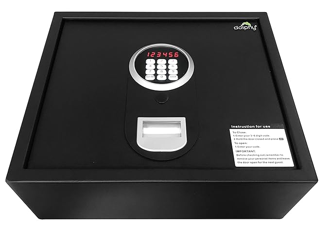 Dolphy Top Open Safe Box with Keypad Lock Digital Electronic Amazon
