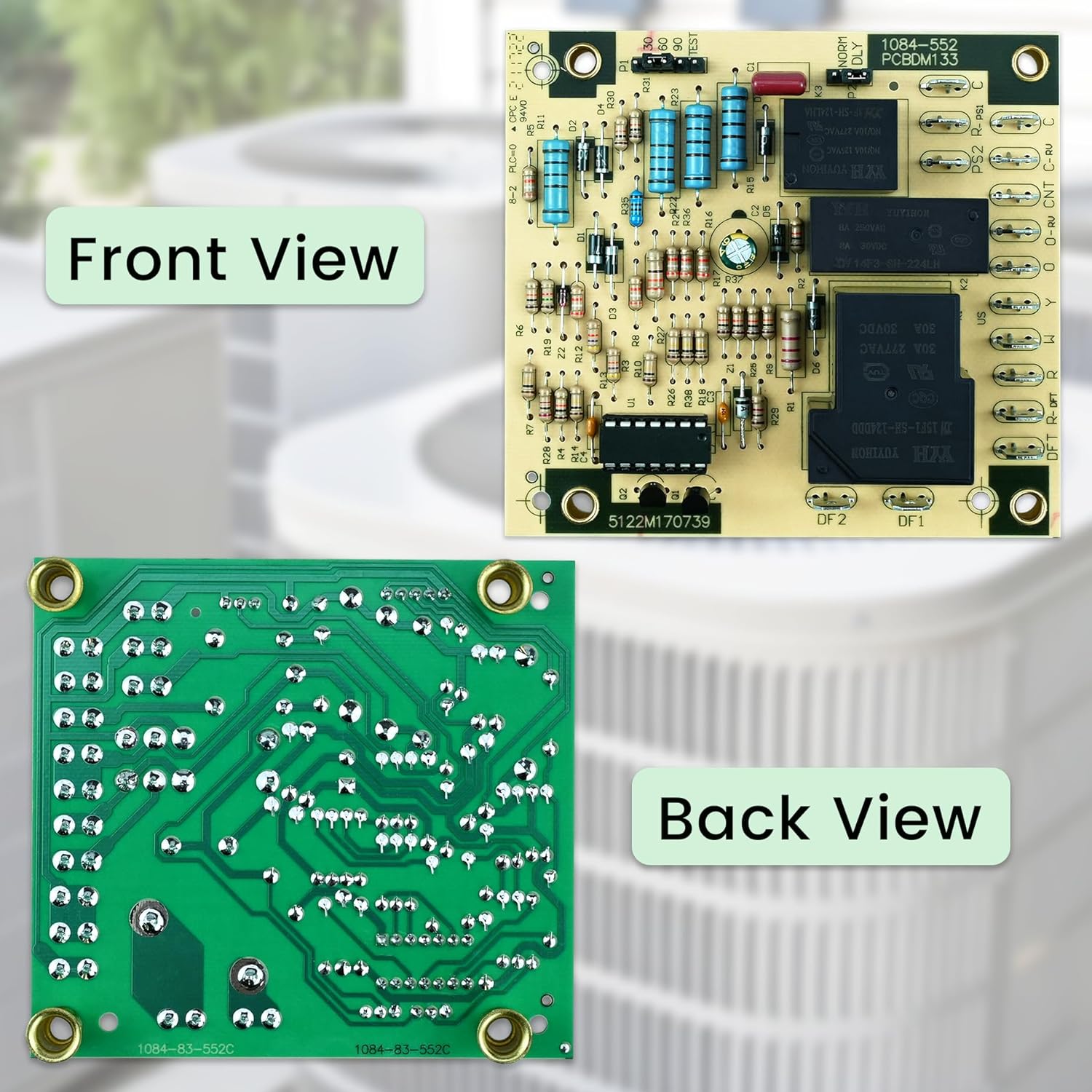 Upgrade PCBDM133S Defrost Control Board 1084-552 Replacement for Goodman and Amana Furnaces and Heat Pumps Replaces PCBDM133, PCBDM160S, PCBDM160 HVAC Control Board