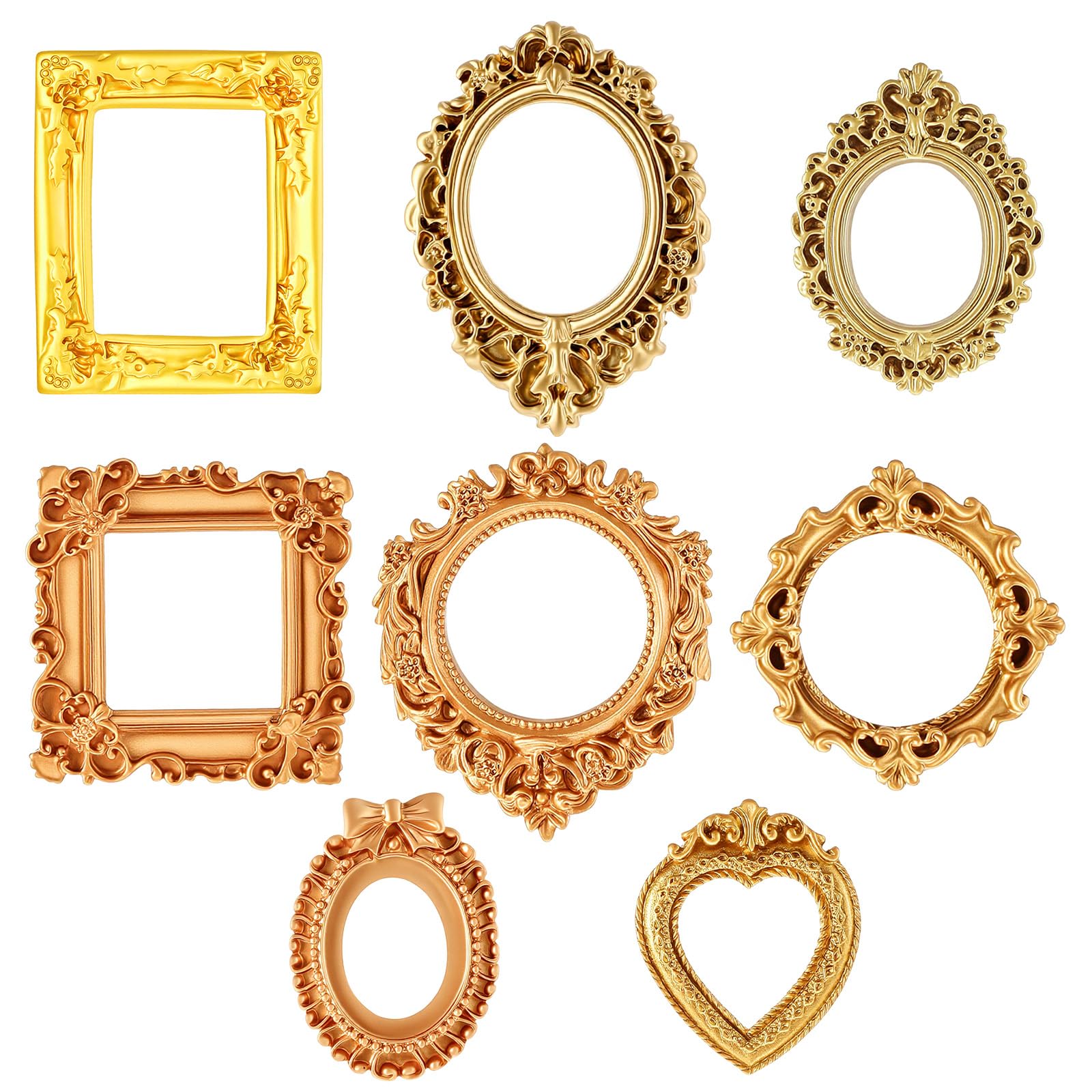 Amazon.com - Ajcotahm 8 Pcs Mini Vintage Frames, Mini Gold Picture