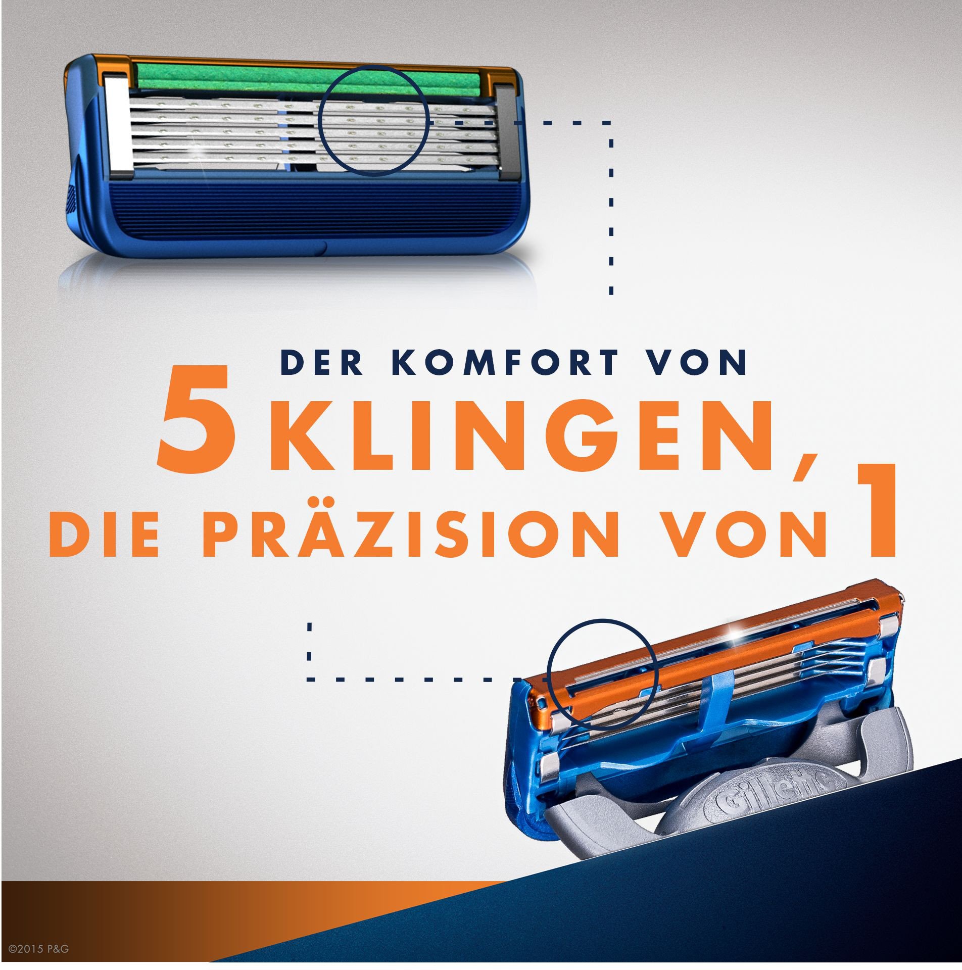 Auslaufmodell Gillette Fusion Rasierklingen, 1er Pack (1 x 12 Stück)