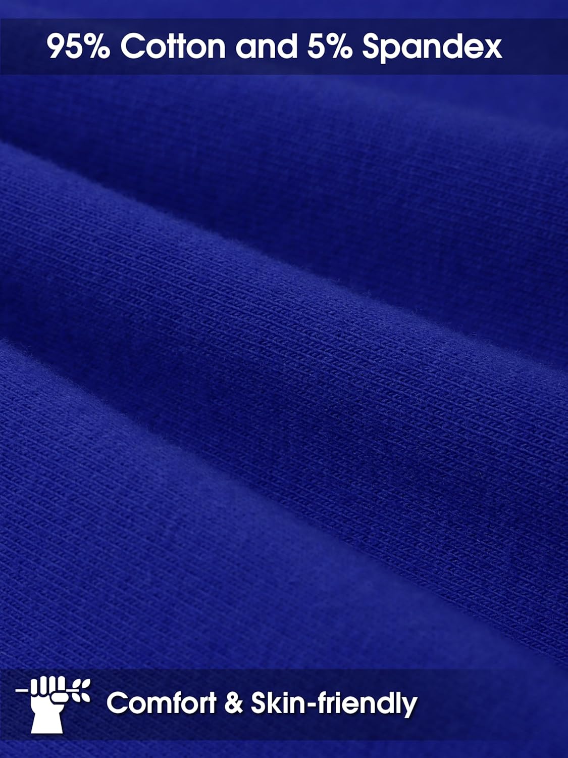 Poroka 6 Pack Baby Toddler Boys Solid Short-Sleeve Tee Shirts Infant Cotton T-Shirt with Crew Neck for Toddlers - Image 4