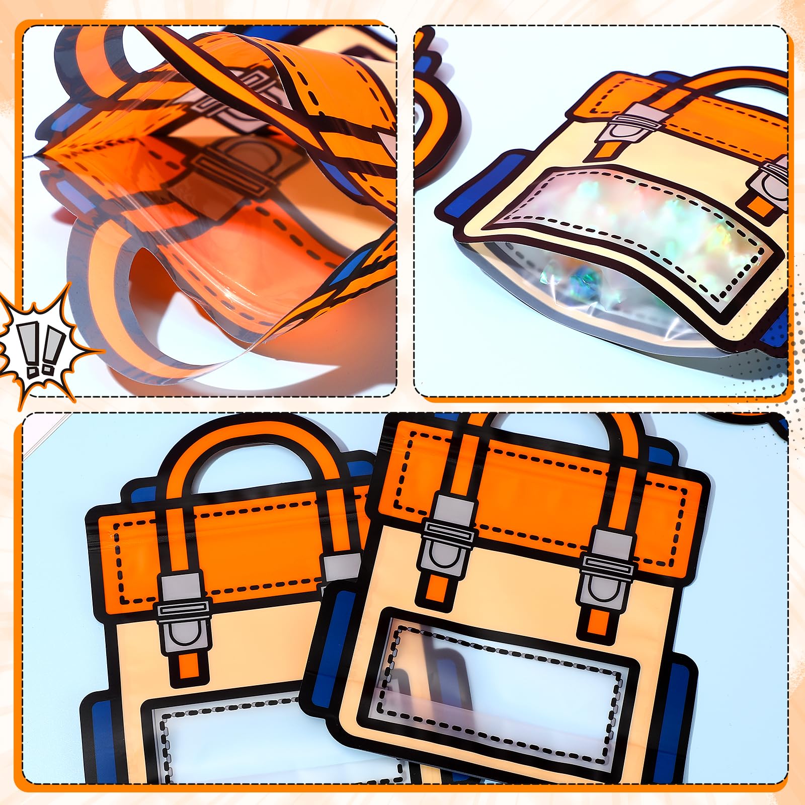 Sacs Cadeaux Enseignants Locmeo - Lot De 200 - 23x30cm - Motifs Pomme Et Messages - Plastique Qualité