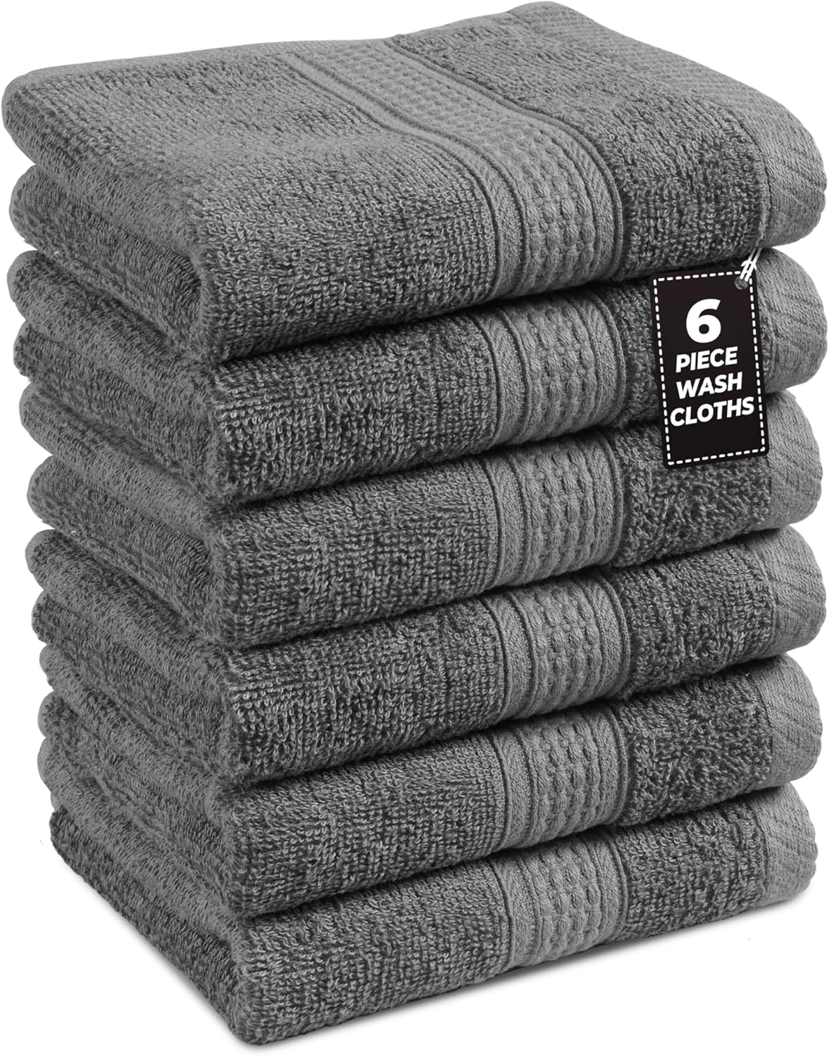LANE LINEN Hand Towels for Bathroom – 6 Piece Set (16″ x 28″), Soft & Absorbent Bath Hand Towels, Premium Grey Hand Towels for Bathroom, 100% Cotton Bathroom Hand Towels for Everyday Use – Grey LANE LINEN Hand Towels for Bathroom – 6 Piece Set (16″ x 28″), Soft & Absorbent Bath Hand Towels, Premium Grey Hand Towels for Bathroom, 100% Cotton Bathroom Hand Towels for Everyday Use – Grey
