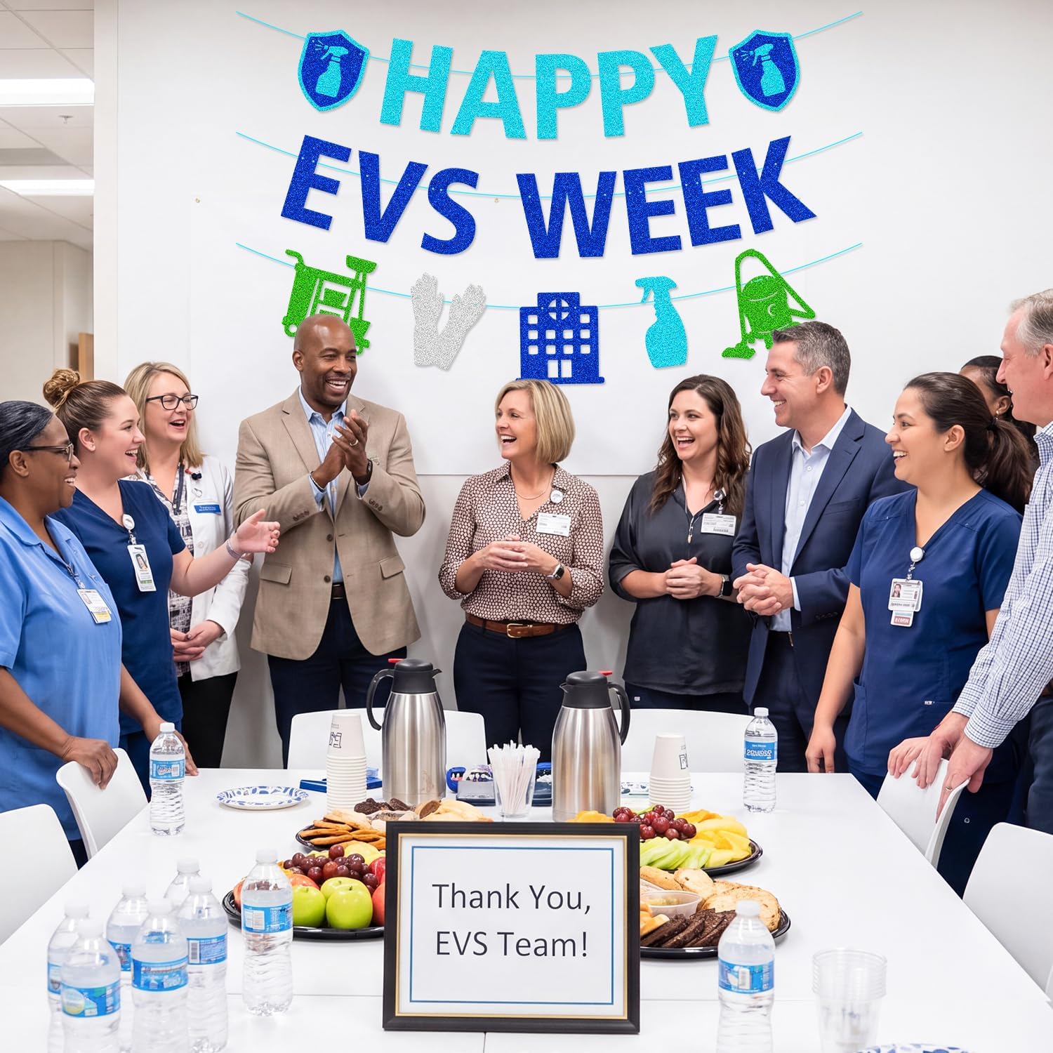 Happy EVS Week Banner - Thank You Team Sign