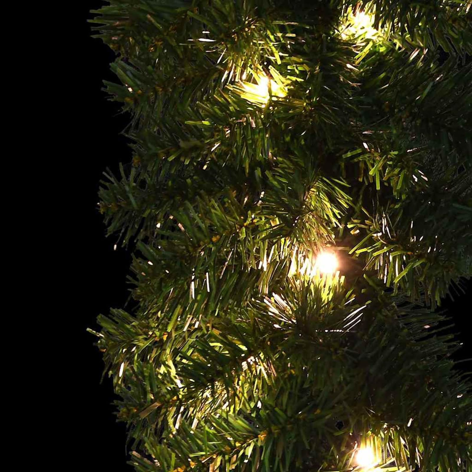 Gecheer Weihnachtsgirlande mit LED-Lichtern 10 m, 900 Zweige, 150 warmweiße LEDs, 8 Lichteffekten, geeignet für Innen- und Außenbereich, dekorativ für Haus Garten Festlichkeiten