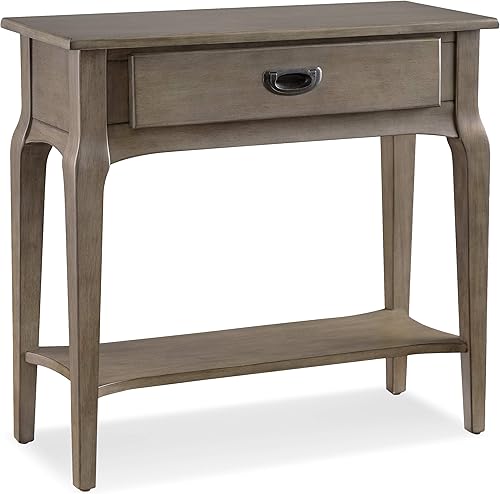 Miniatura 4 de Leick Home Stratus - Mesa de pasillo con soporte para apartamentos, color gris ahumado