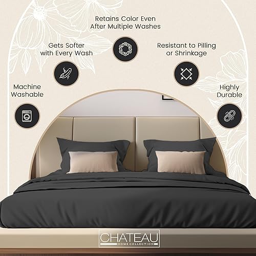 Miniatura 7 de Sábanas 100% de algodón orgánico, 4 piezas, sábanas refrescantes, suaves, transpirables, de satén sedosas, con certificación GOTS, sábanas de