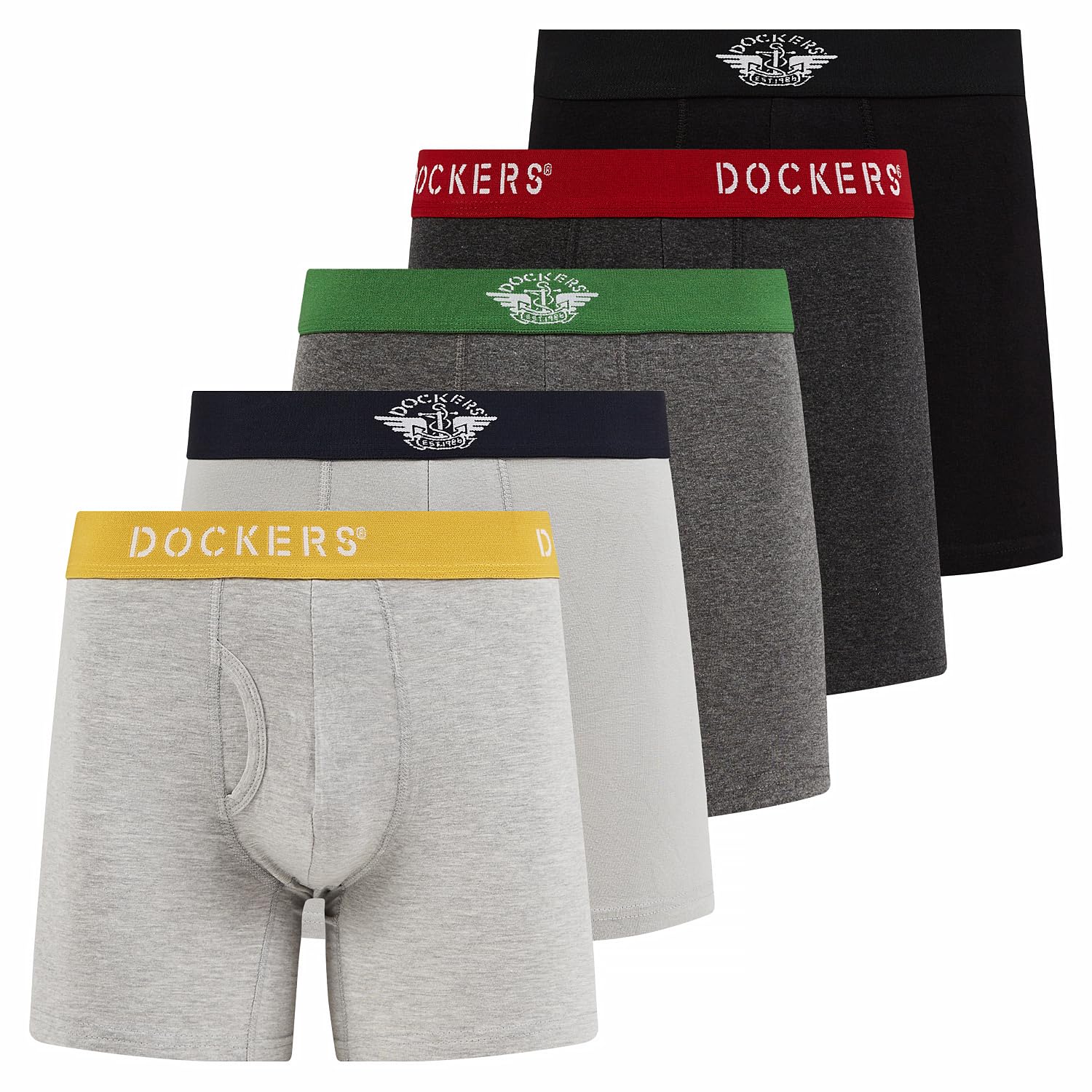 Dockersmens Boxer Briefs Breathable Cotton Underwear For Men Pack