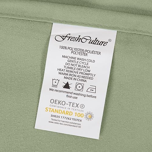 Miniatura 7 de FreshCulture Sábanas encimeras individuales XL solo paquete de 2  Sábanas planas de calidad de hotel  Microfibra cepillada  Ultra suave y