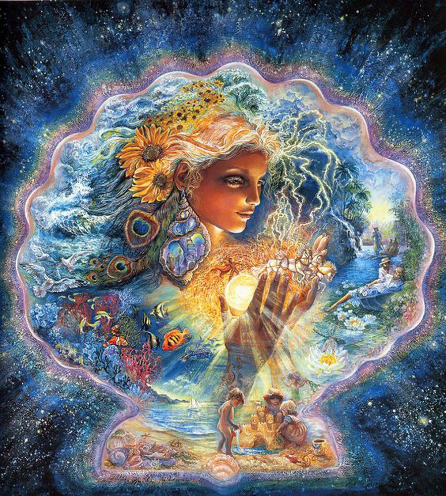 Josephine Wall Collezione Madre Natura ~ Creazione dell'Estate ~ Puzzle a forma di 1000 pezzi