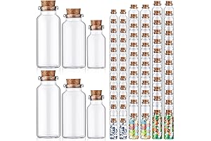100 Bulk Apothecary Glass Bottles with Corks: Versatile Storage for Everyday Essentials