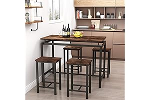 Recaceik 5-Piece High Top Table for 4