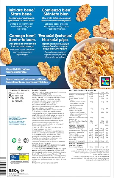 Kellogg's Special K | Gusto Classico | Croccanti Fiocchi Multicereali | con Riso, Frumento Integrale e Orzo | Formato Famiglia | Confezione Singola da 550g (1 x 550g) - 2