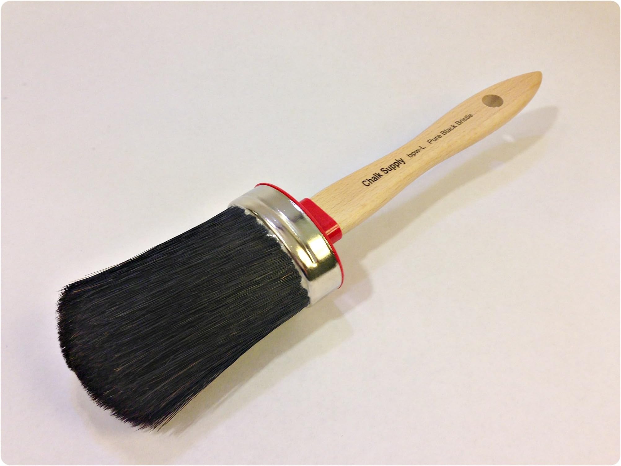 Chalk Supply Paint & Wax Brush- Large- Black Bristle