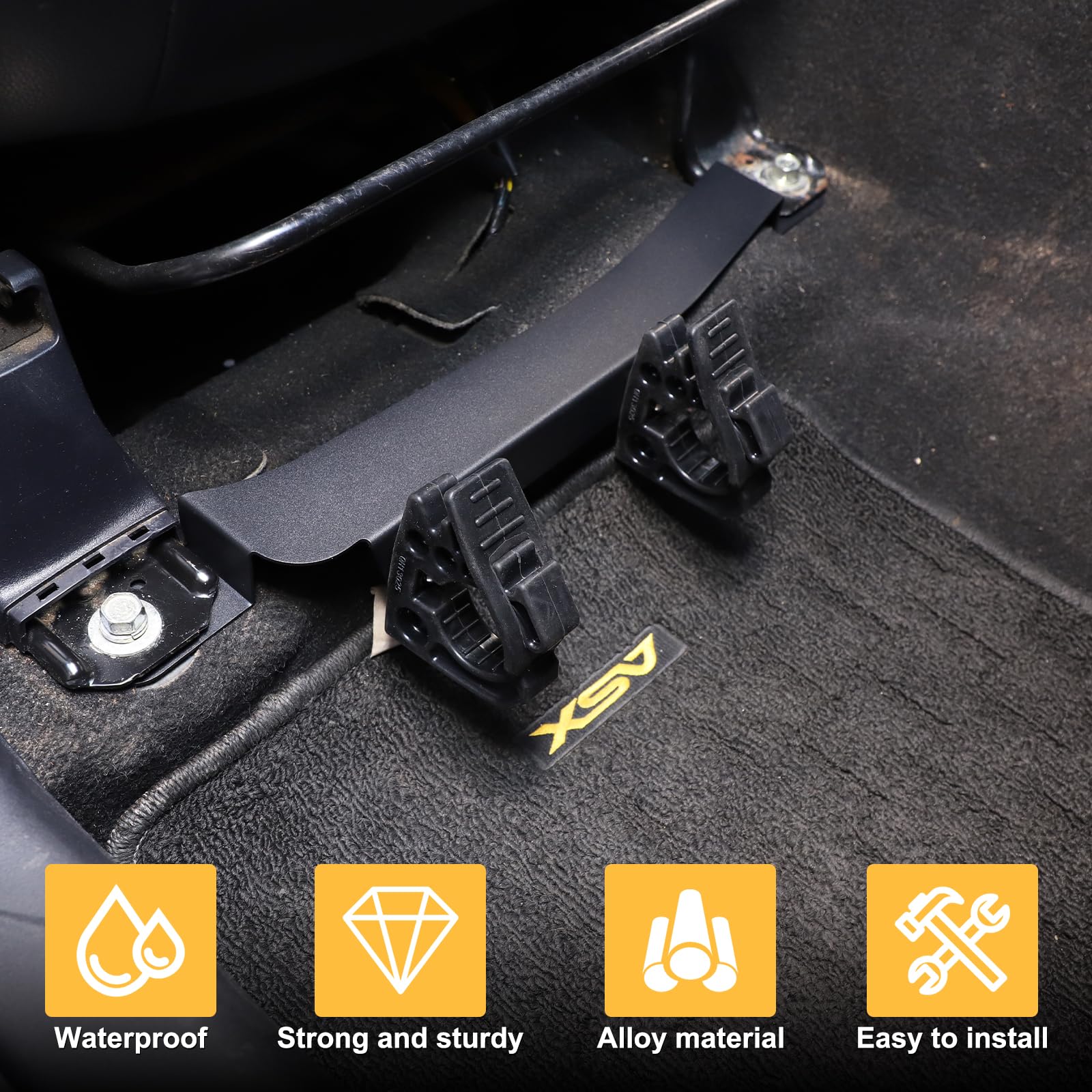 HIRUFAIT Flashlight Holder Bracket Mount Compatible with Mitsubishi ASX 2011-2018 Front Seat Flashlight Holder Accessories