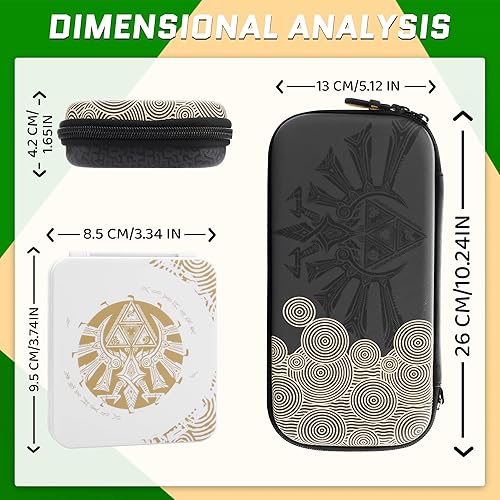Miniatura 3 de Funda de transporte compatible con Nintendo SwitchSwitch OLED, Tear of The Kingdom Carcasa rígida de viaje portátil para accesorios de Switch con