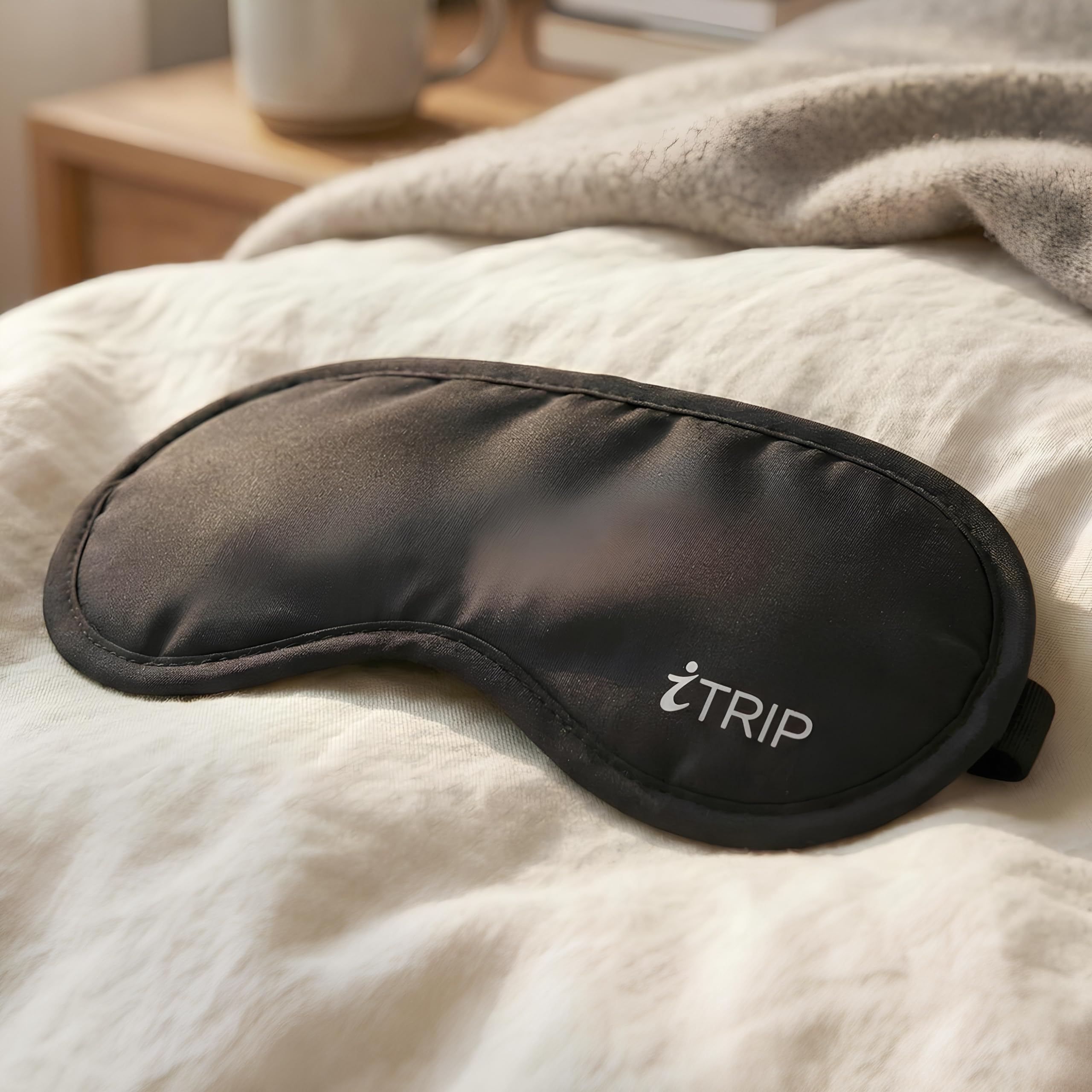 Pabocart Sleep Eye Mask — Black Padded Light-Blocking Mask-image-30