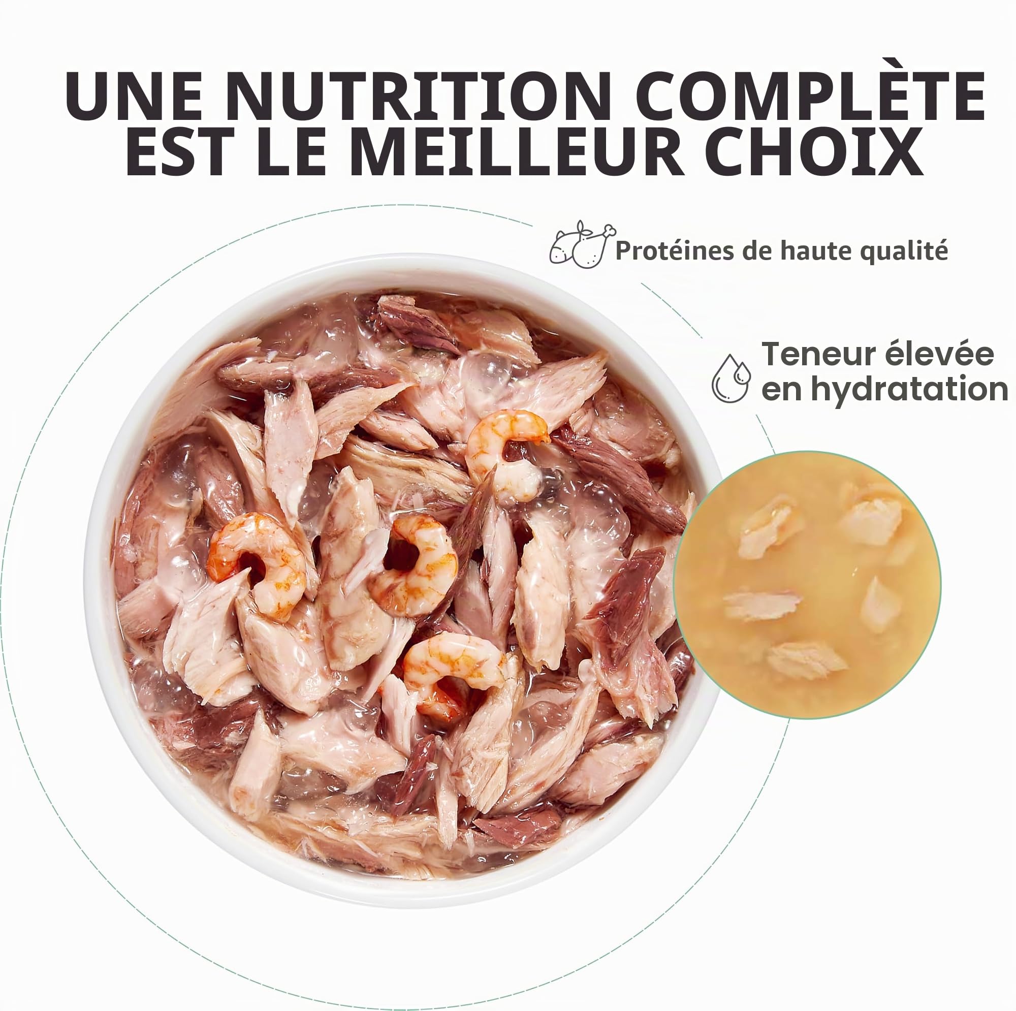 Schesir, Thon avec alicette en Bouillon, Nourriture Humide complète pour Chats, en Conserve, avec des vitamines supplémentaires, 100% Naturel, 6 x 85 g