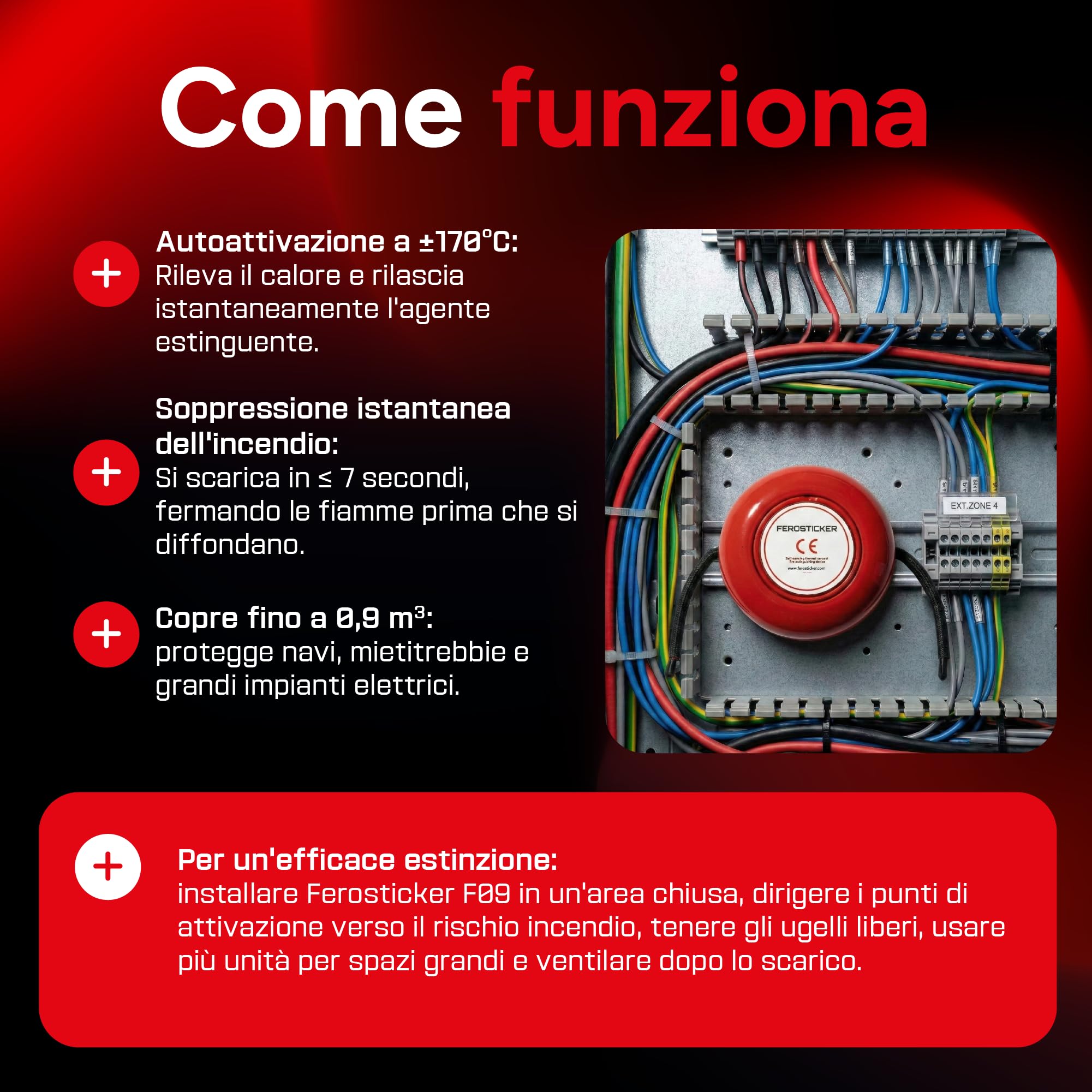 Piccolo Estintore Automatico - Compatto, Non Tossico & Senza Manutenzione per Navi, Grandi Quadri Elettrici, Trattori, Mietitrebbie, Macchinari Industriali (2 Pezzi)