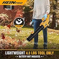 Vista 4 de Cordless Leaf Blower Compatible with Dewalt 20V Max Battery, 500CFM/150MPH Electric Leaf Blower Cordless, 5 Speed Modes, Battery Powered Blowers for