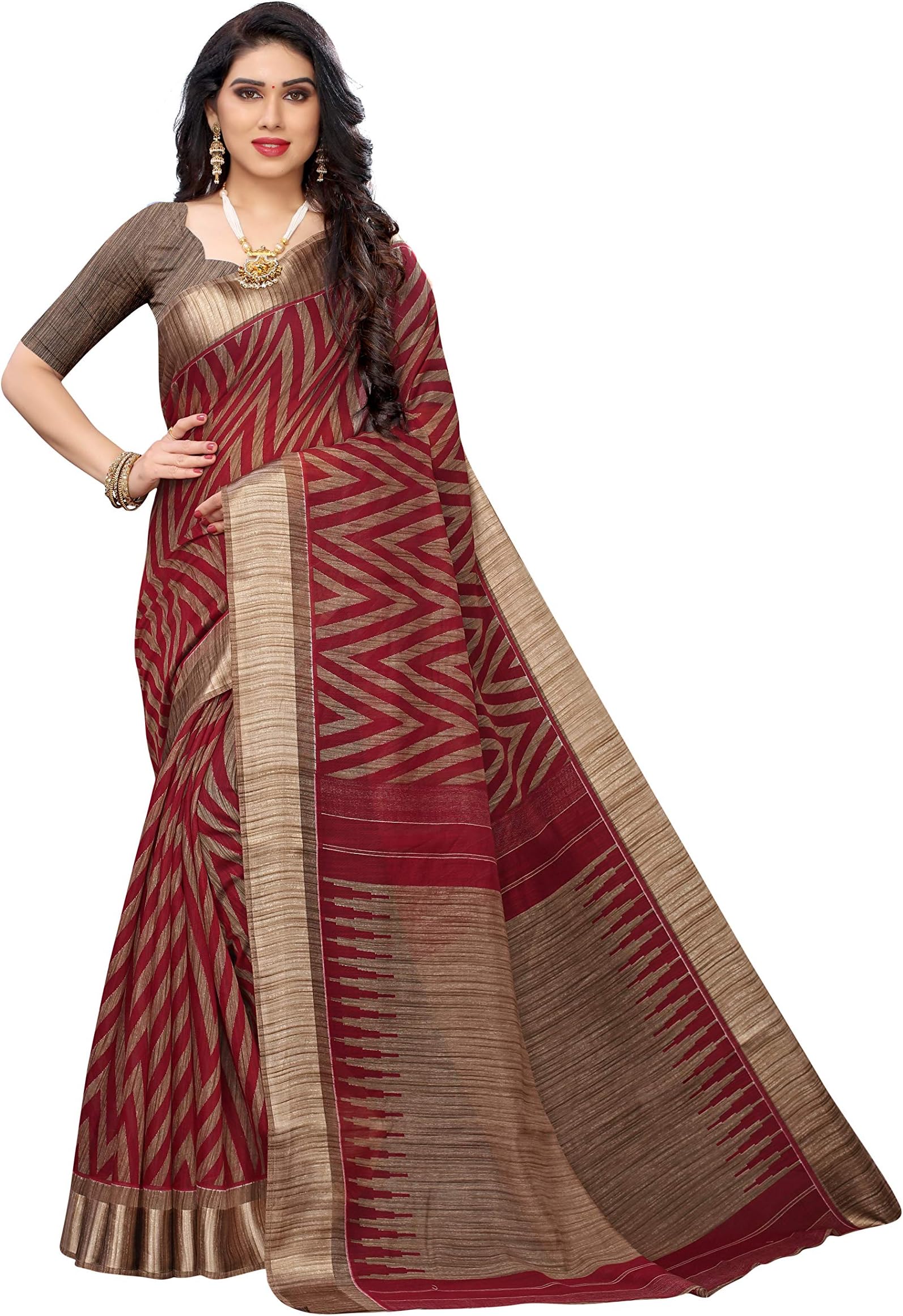 Bee M Pee DesignerCotton Blend Saree