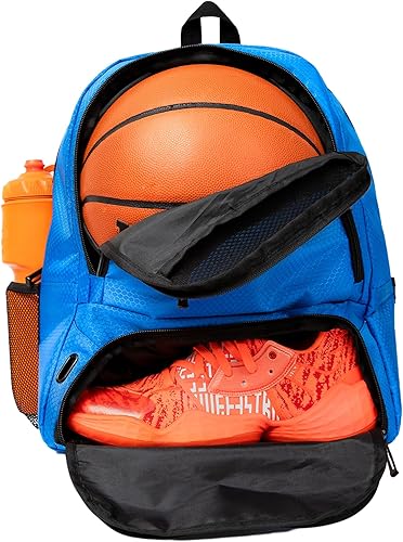 ERANT Mochila atlética  Bolsa deportiva grande de fútbol y baloncesto  Compartimento separado para pelotas y tacos  Diseño duradero  Niños y niñas