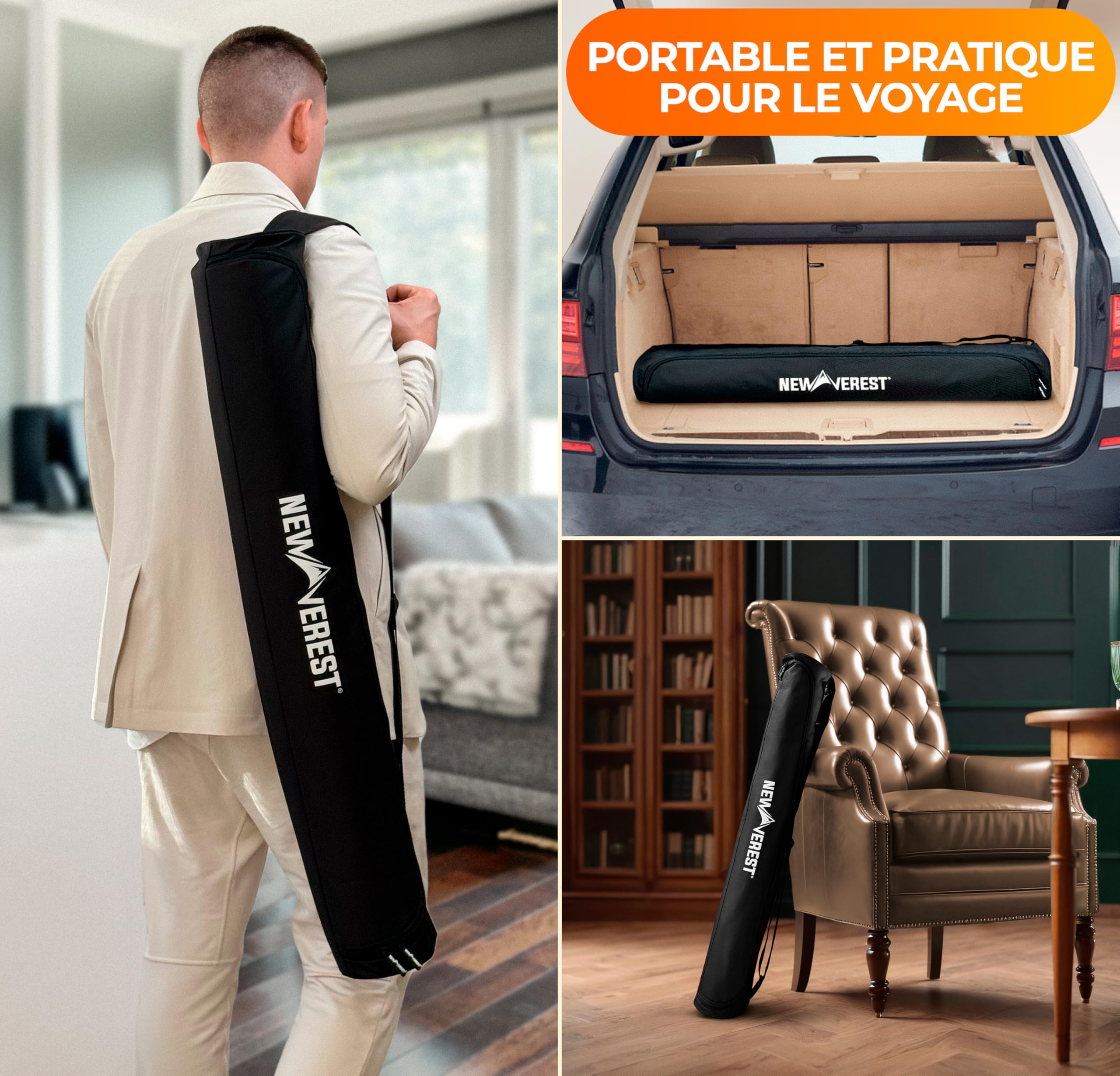 Newverest Tapis de Blackjack, Dessus de Table de Blackjack pour soirées de Jeu à la Maison avec des Amis | Dessus de Table de Casino Black Jack, Disposition du Tapis de Poker dans Un