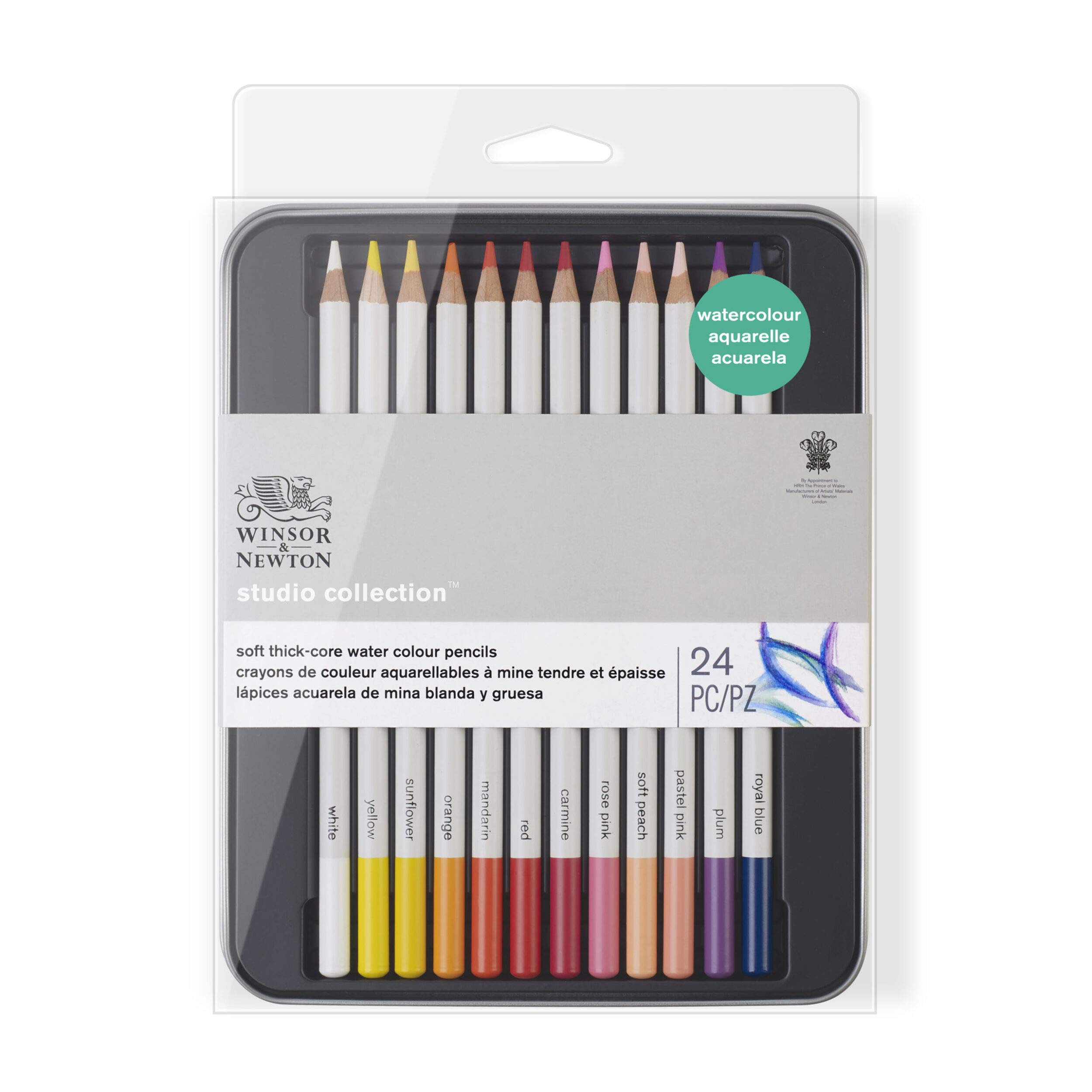 Winsor & Newton Studio Collection Watercolour Pencils Soft Core Set Of 24 Art...