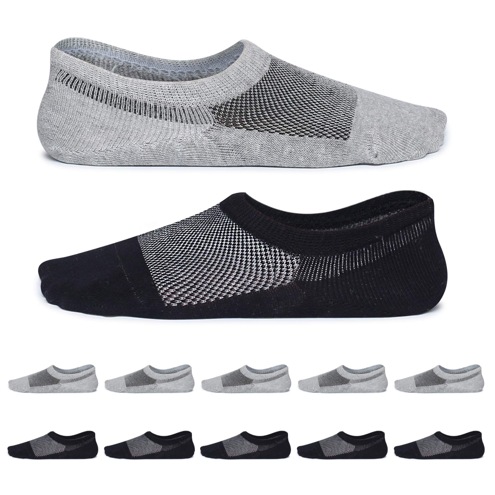 YouShow 10 Paar Sneaker Socken Damen Herren Unsichtbare Füßlinge Kurz Unisex Sportsocken für Damen