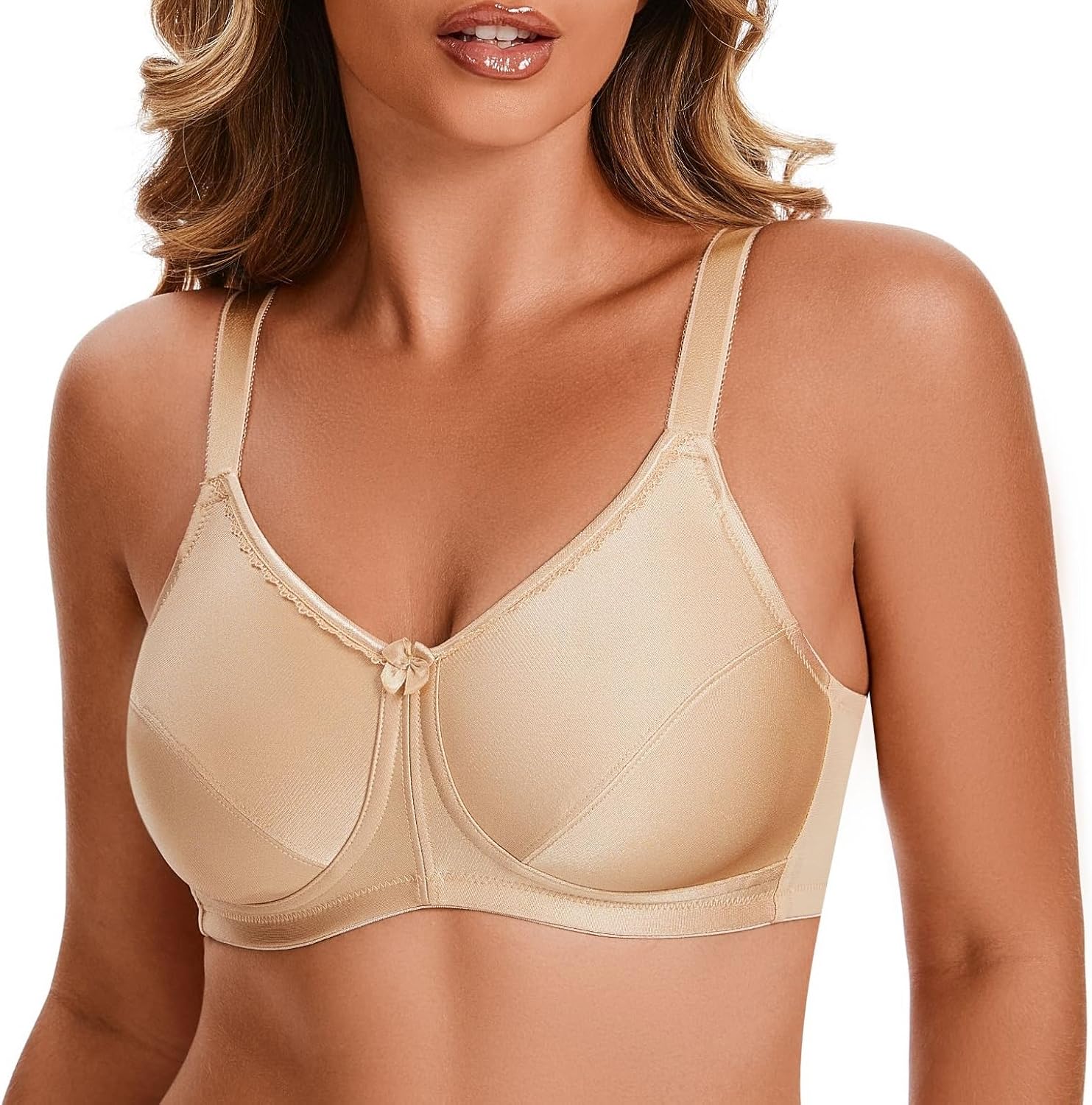 Mastectomy Bra Based on Cup Sizes - Adjustable Straps and Back Hook & Eye Closure