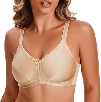 Mastectomy Bra Based on Cup Sizes - Adjustable Straps and Back Hook & Eye Closure