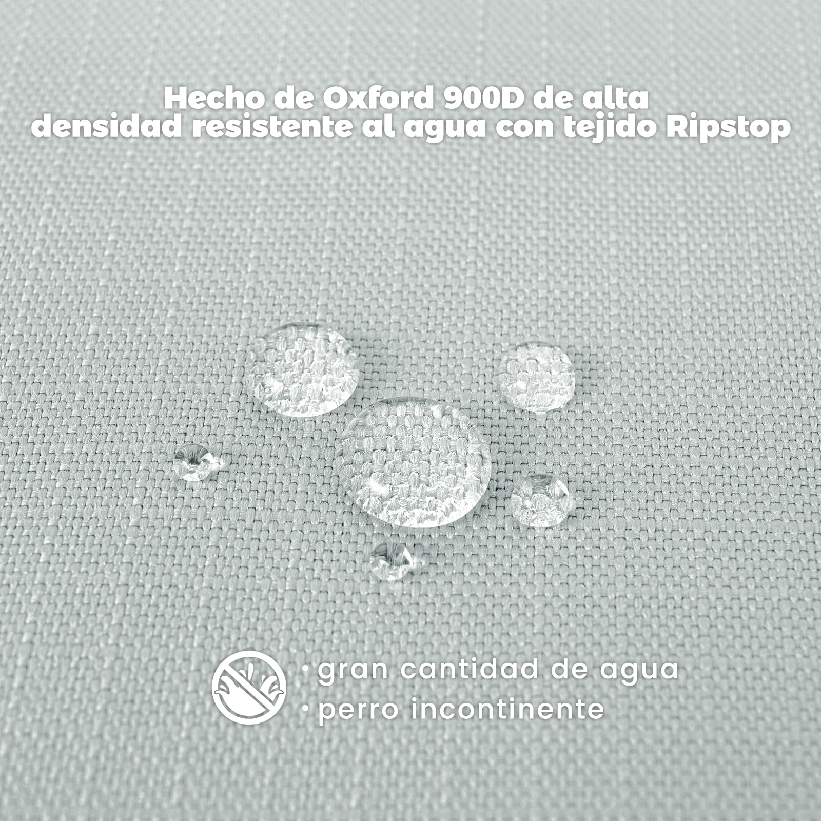 Miguel Cama para Perros Exterior Impermeable al Agua para Jaulas de Metal para Perros, Oxford Colchoneta Mascotas Duradera y Fácil de Limpiar, Ideal para Interiores Exteriores(107cm/42in Gris Claro)