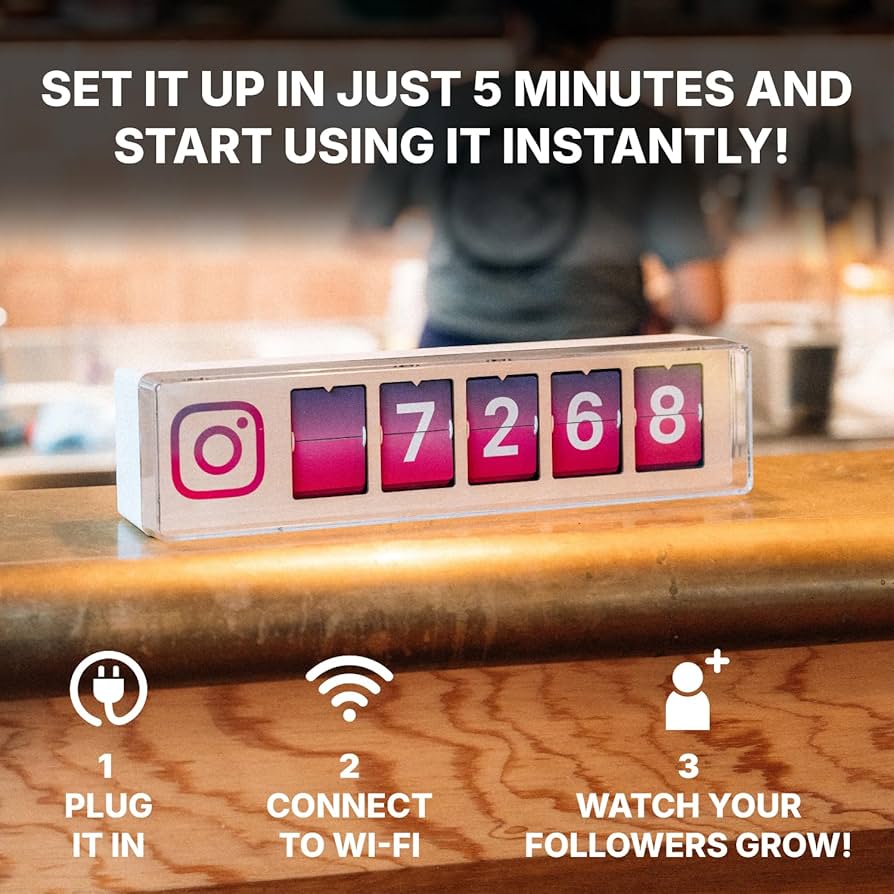 店舗の方にお勧め！！【Smiirl】SNSカウンター（Facebook用） いいねカウンター Facebook 箱付きSmiirl Counter（ﾟ*｡SNS