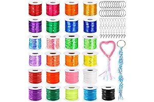 Cridoz Lanyard Making Kit: Create your own Unique Accessories with 25 Rolls...